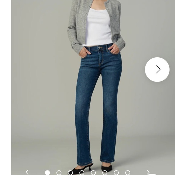 Joe’s Flawless Fabric The Provocateur Petite Bootcut Medium/Dark Wash Denim. - Picture 3 of 16